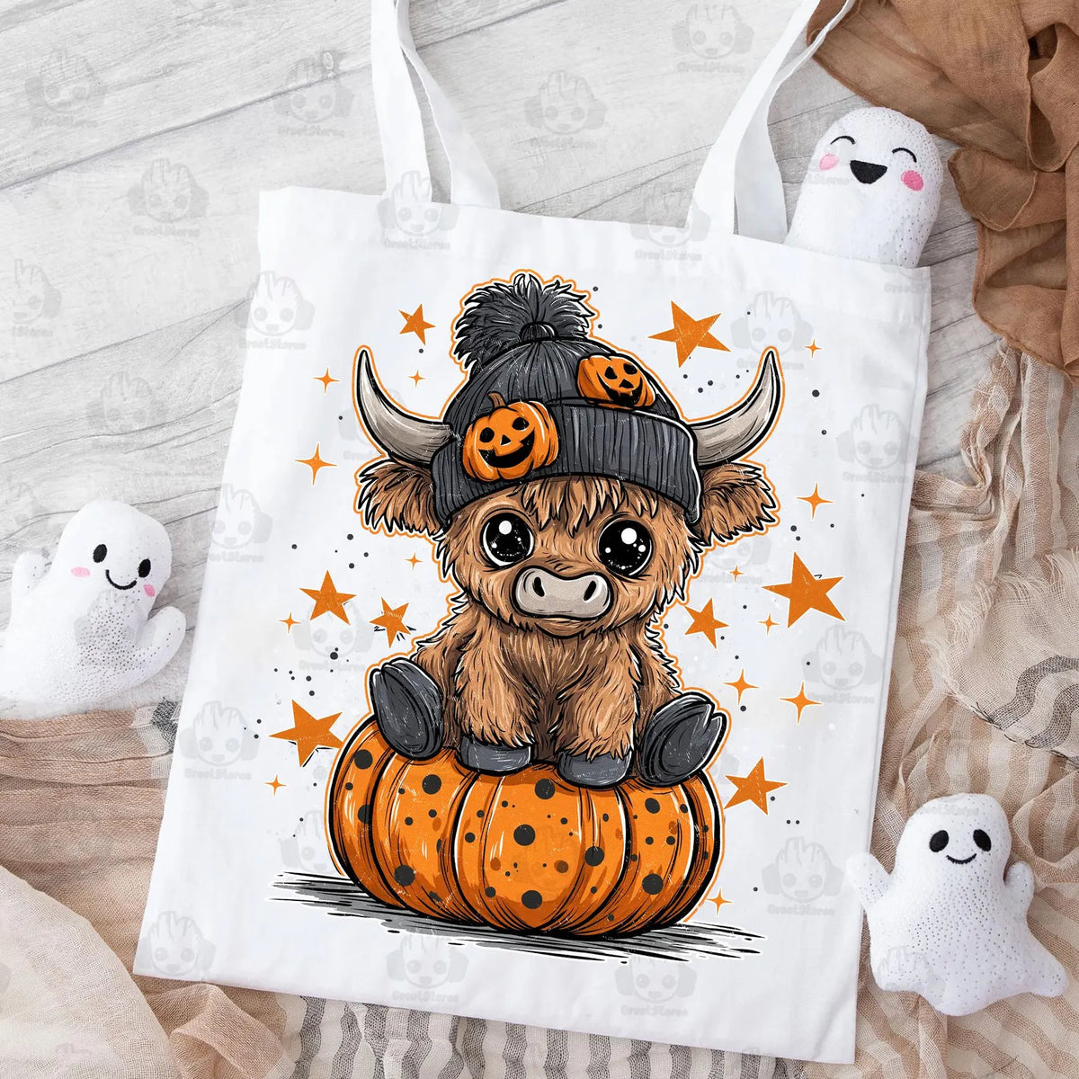 Pumpkin Highland Cow Fall - Youth Sizes